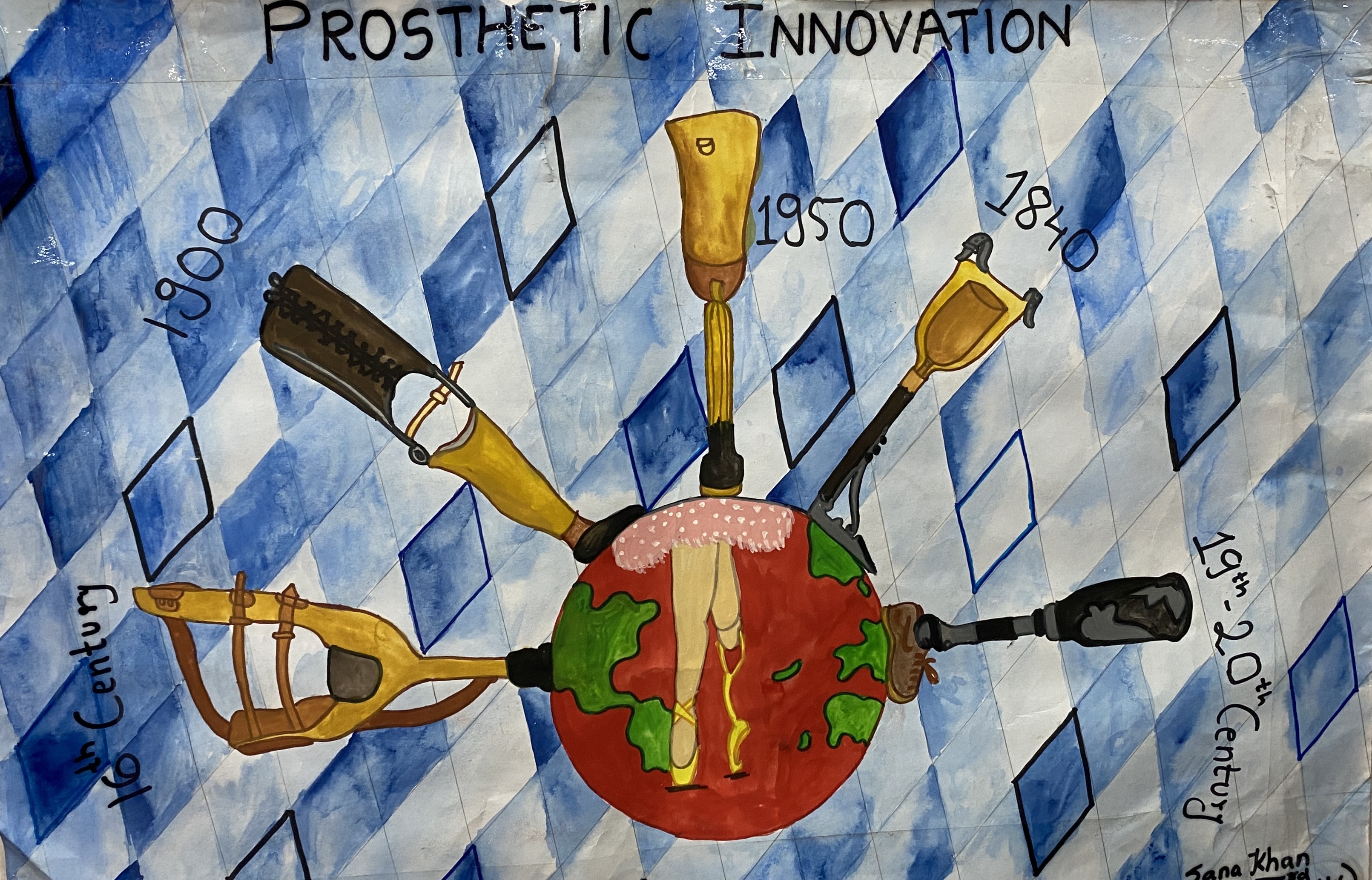Drawing prepared by Ms. Sana Khan on the occasion of Institution Innovation Day-2019